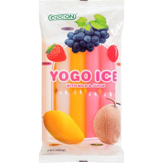 Cocon Yogo Ice Assorted Flavors 10x450ml - The Snacks Box - Asian Snacks Store - The Snacks Box - Korean Snack - Japanese Snack