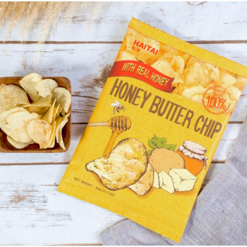 Haitai Honey Butter Chips 60g - The Snacks Box - Asian Snacks Store - The Snacks Box - Korean Snack - Japanese Snack