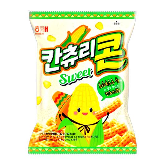 Haitai Sweet Corn Cracker 130g - The Snacks Box - Asian Snacks Store - The Snacks Box - Korean Snack - Japanese Snack