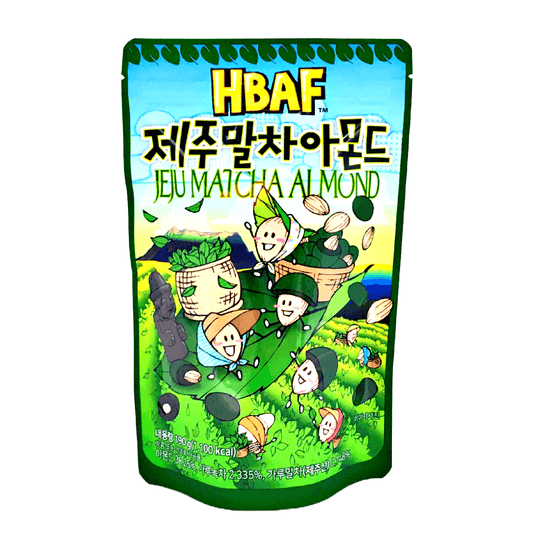 HBAF JeJu Matcha Almond 190g - The Snacks Box - Asian Snacks Store - The Snacks Box - Korean Snack - Japanese Snack