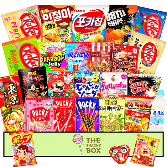 Mega Asian Snack Box - The Snacks Box - Asian Snacks Store - The Snacks Box - Korean Snack - Japanese Snack