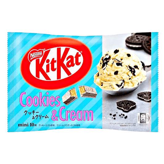Nestle KitKat Mini Cookies & Cream 10pcs - The Snacks Box - Asian Snacks Store - The Snacks Box - Korean Snack - Japanese Snack