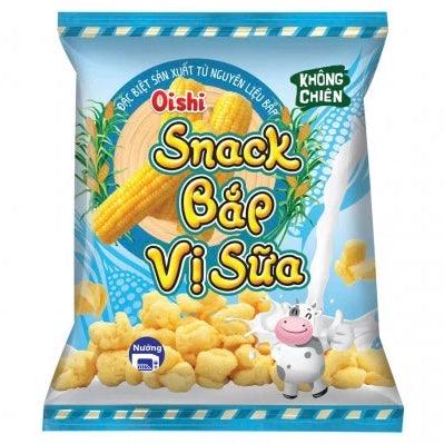 Oishi Milk Corn Puff(39G) - The Snacks Box - Asian Snacks Store - The Snacks Box - Korean Snack - Japanese Snack
