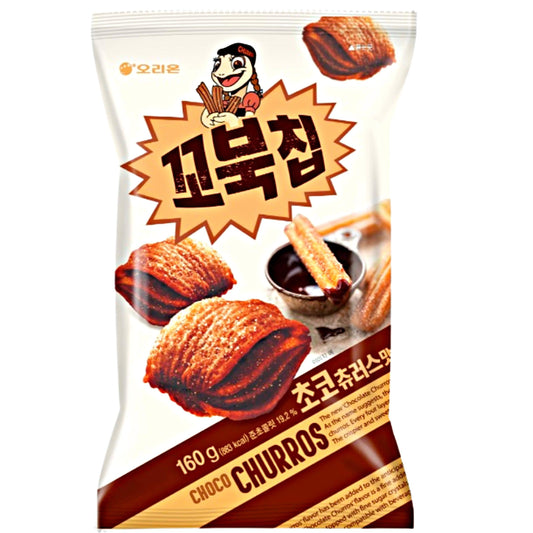 Orion Turtle Chips Choco Churros 160g - The Snacks Box - Asian Snacks Store - The Snacks Box - Korean Snack - Japanese Snack