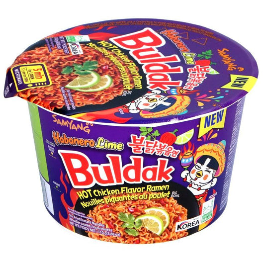 SamYang Hot Chicken Flavor Ramen Habanero Lime Bowl 110g - The Snacks Box - Asian Snacks Store - The Snacks Box - Korean Snack - Japanese Snack