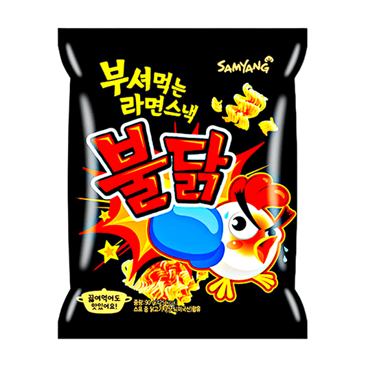SamYang Hot Chicken Flavor Ramen Snack 4x90g - The Snacks Box - Asian Snacks Store - The Snacks Box - Korean Snack - Japanese Snack