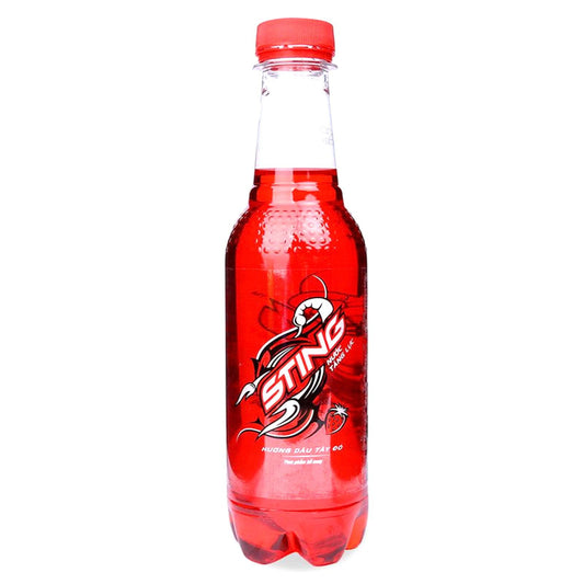 Sting Strawberry Energy Drink Bottle 330ML - The Snacks Box - Asian Snacks Store - The Snacks Box - Korean Snack - Japanese Snack