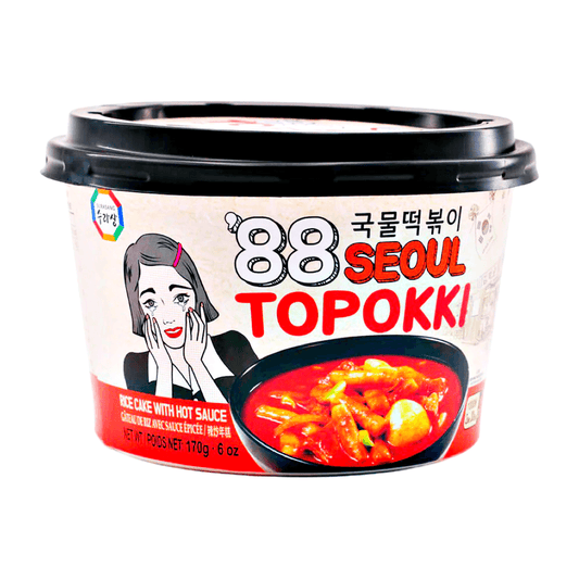Surasang 88 Seoul Topokki Bowl 170g - The Snacks Box - Asian Snacks Store - The Snacks Box - Korean Snack - Japanese Snack