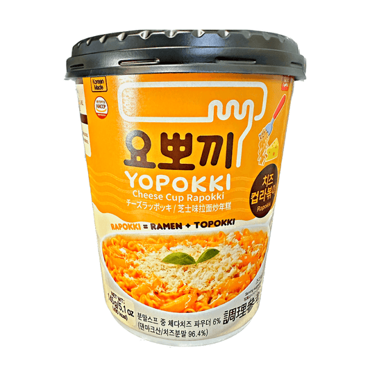 Young Poong Yopokki Cheese Cup Rapokki 145g - The Snacks Box - Asian Snacks Store - The Snacks Box - Korean Snack - Japanese Snack