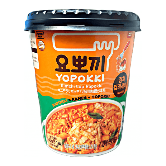 Young Poong Yopokki Kimchi Cup Rapokki 145g - The Snacks Box - Asian Snacks Store - The Snacks Box - Korean Snack - Japanese Snack